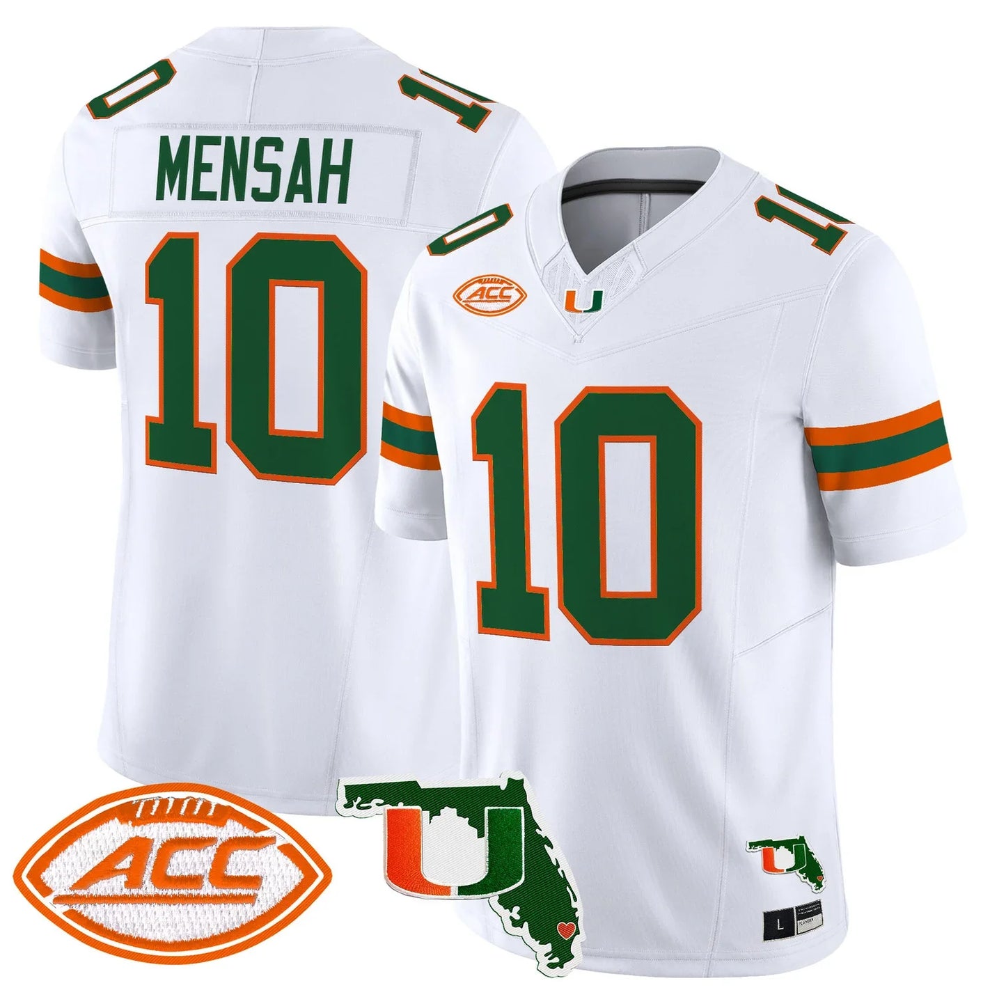 Men's Miami Hurricanes 2026 Florida Patch Vapor Limited Jersey - All Stitched