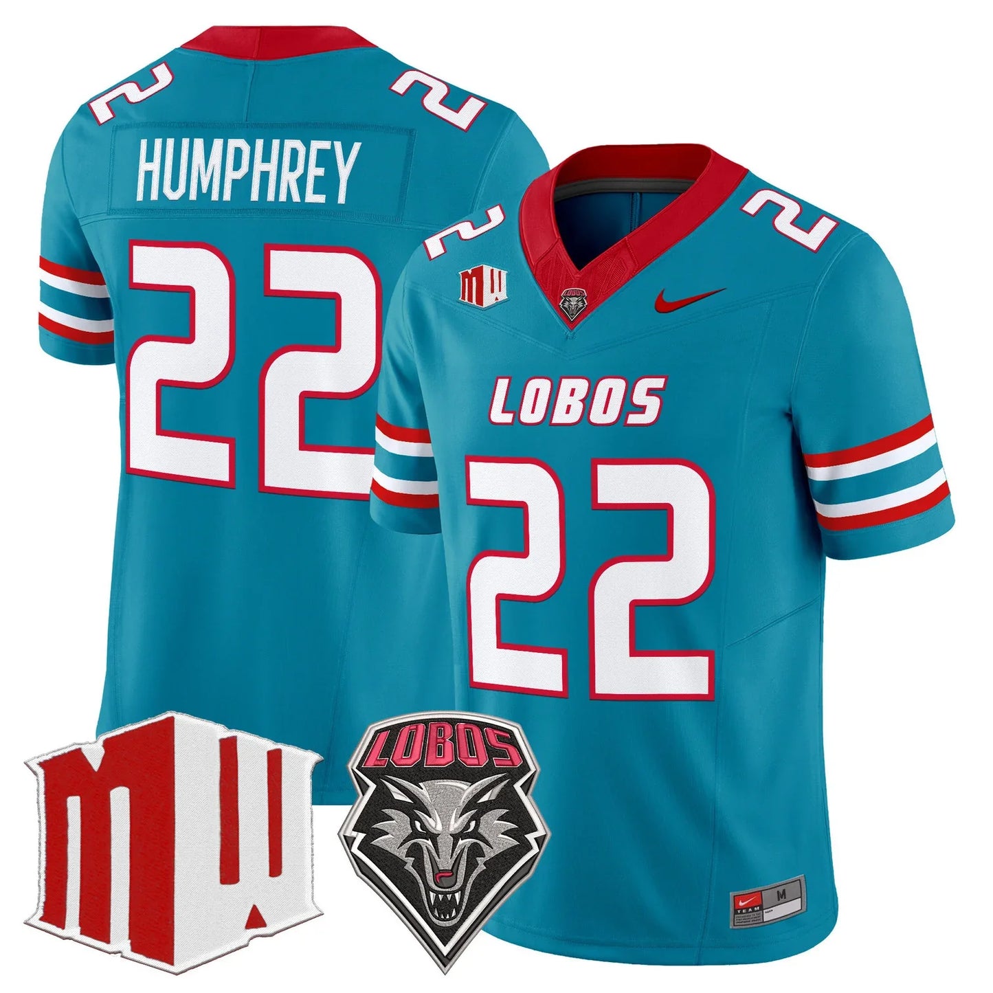 New Mexico Lobos 2026 Vapor Limited Jersey in turquoise color