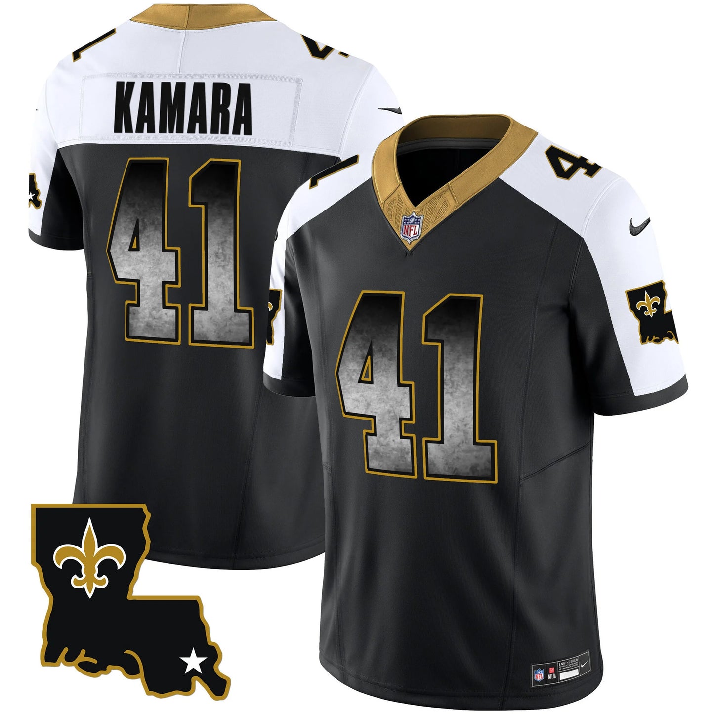 New Orleans Saints 1987 Legacy Arch Smoke Jersey - Stitched