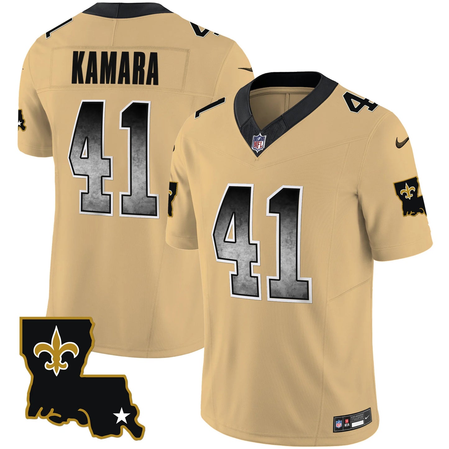 Men's New Orleans Saints 1987 Legacy Arch Smoke Jersey - All Stitched