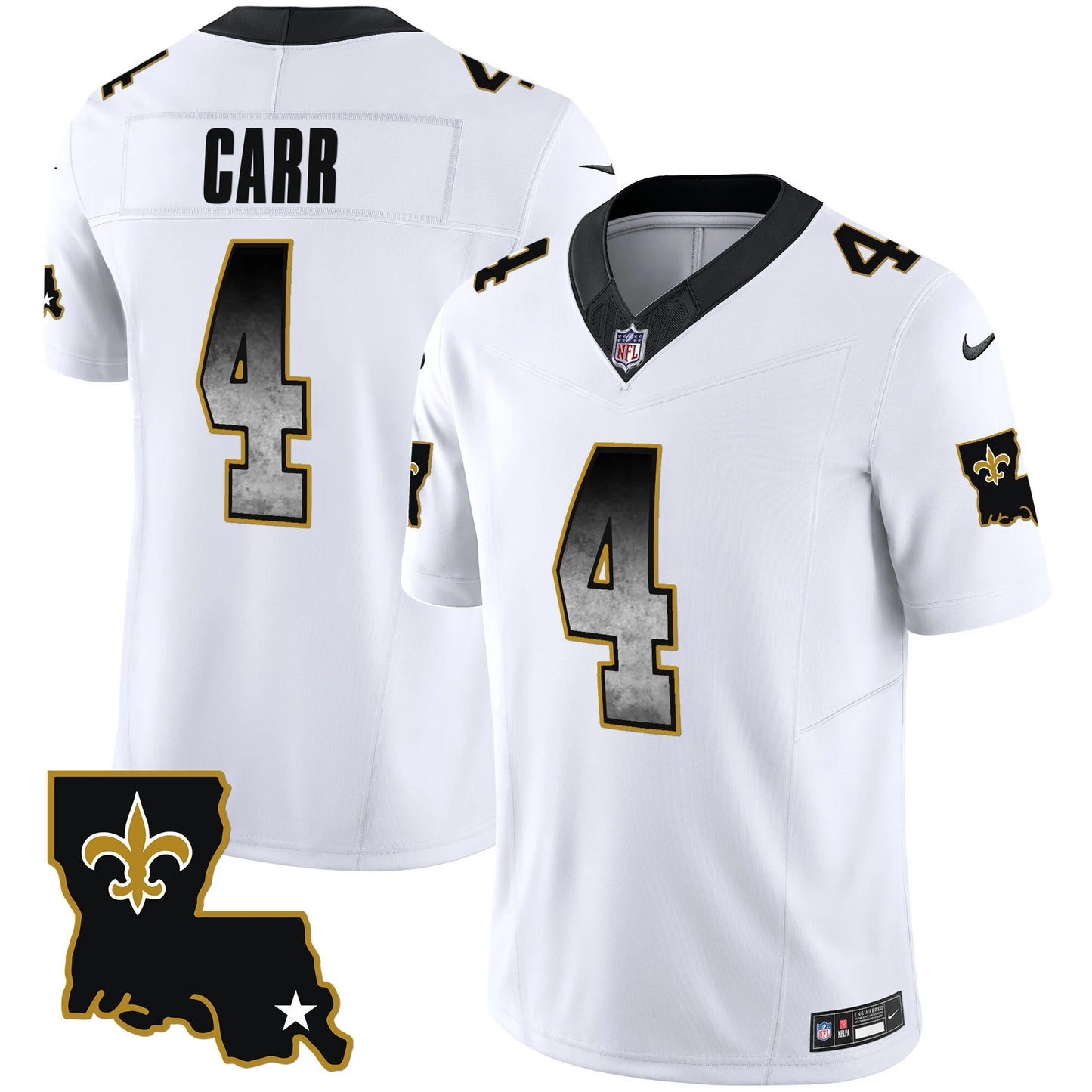 Men's New Orleans Saints 1987 Legacy Arch Smoke Jersey - All Stitched