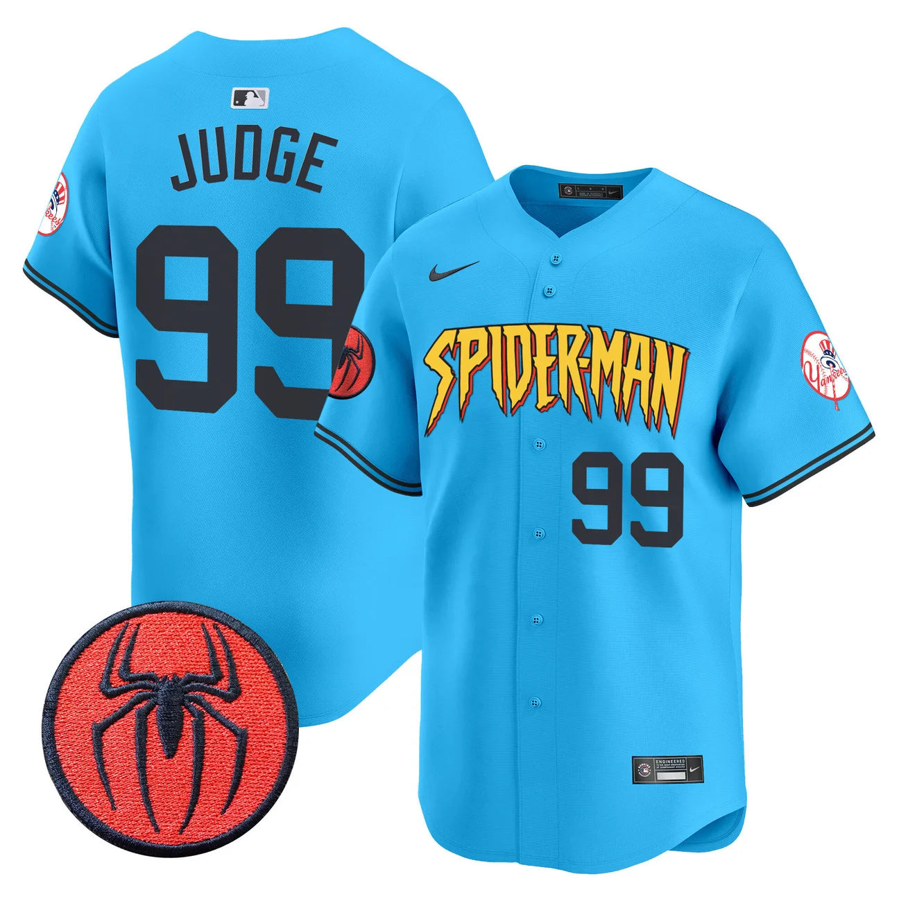 Men's New York Yankees Spider-Man Vapor Premier Limited Jersey - All Stitched