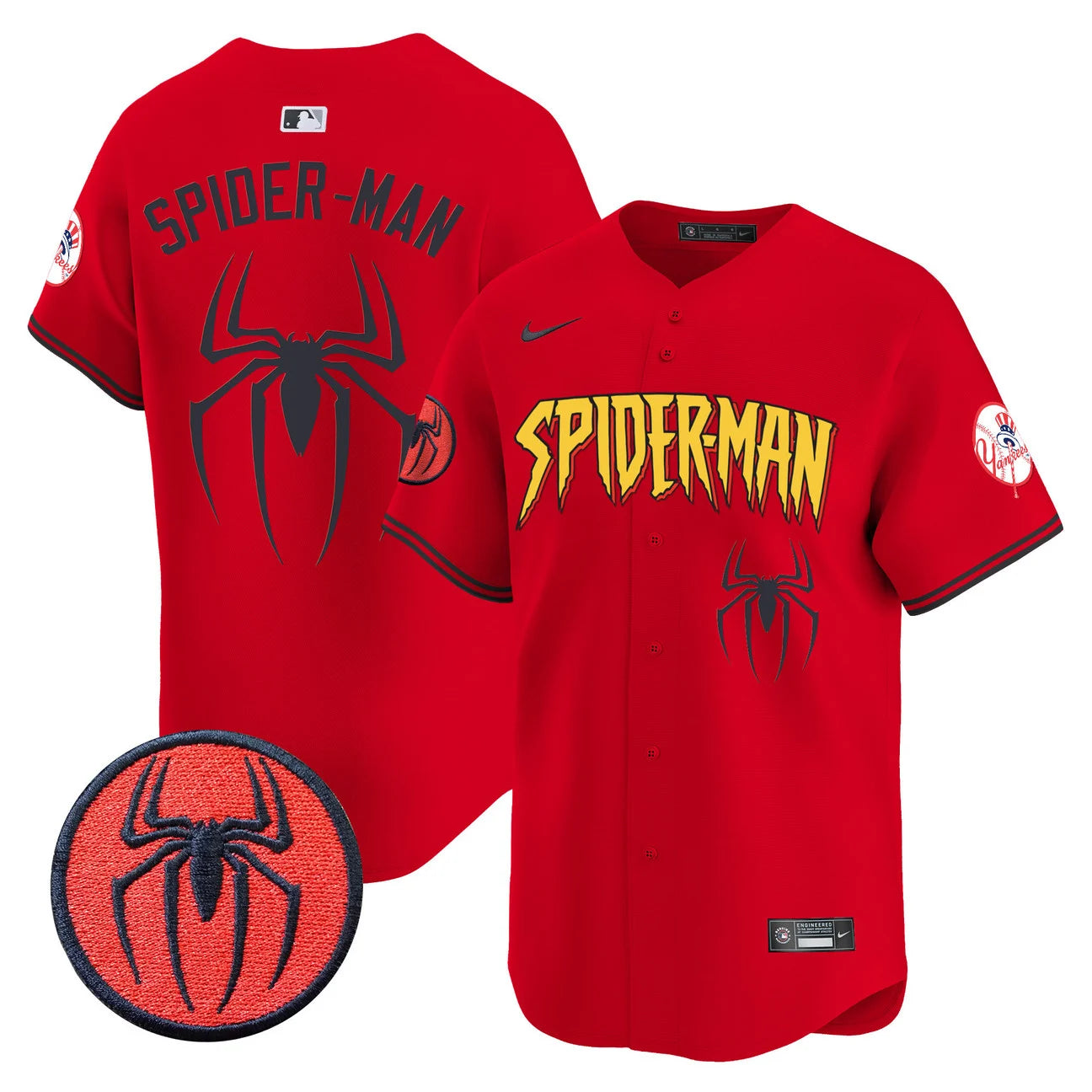Men's New York Yankees Spider-Man Vapor Premier Limited Jersey