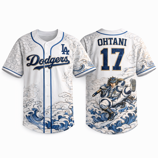 Ohtani Samurai Anime Baseball Jersey