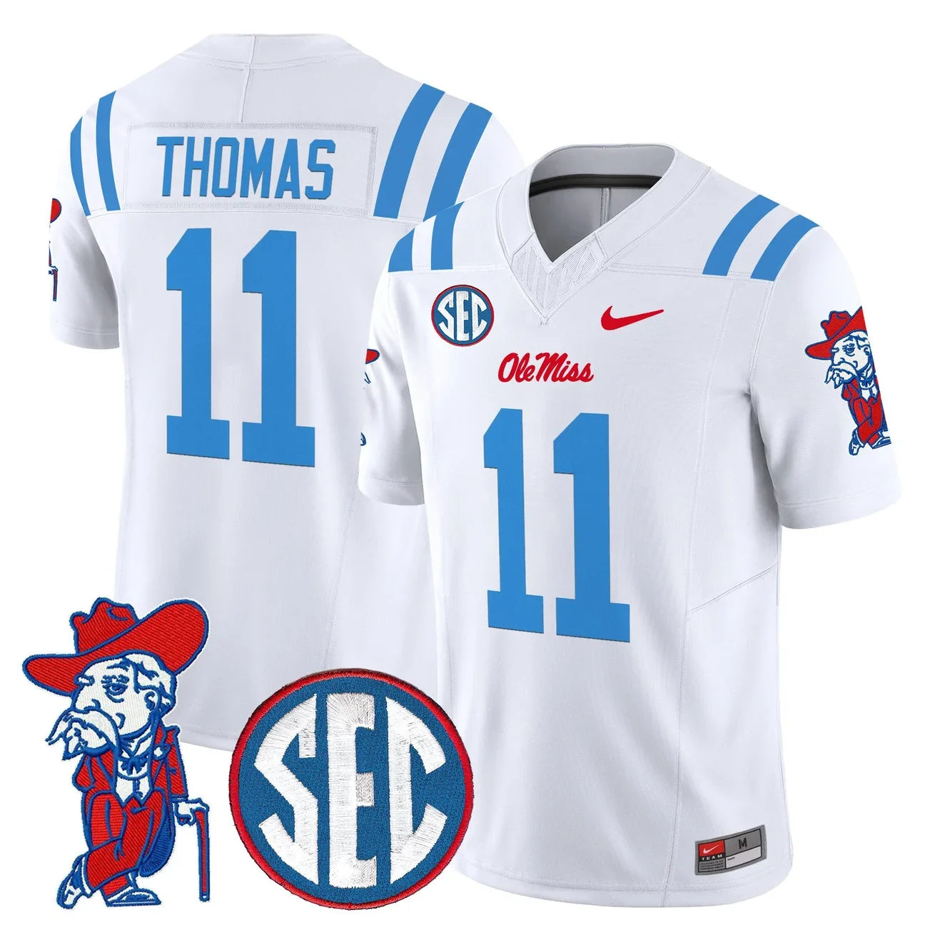 Men's Ole Miss Rebels 2026 Vapor Limited Jersey V2 - All Stitched