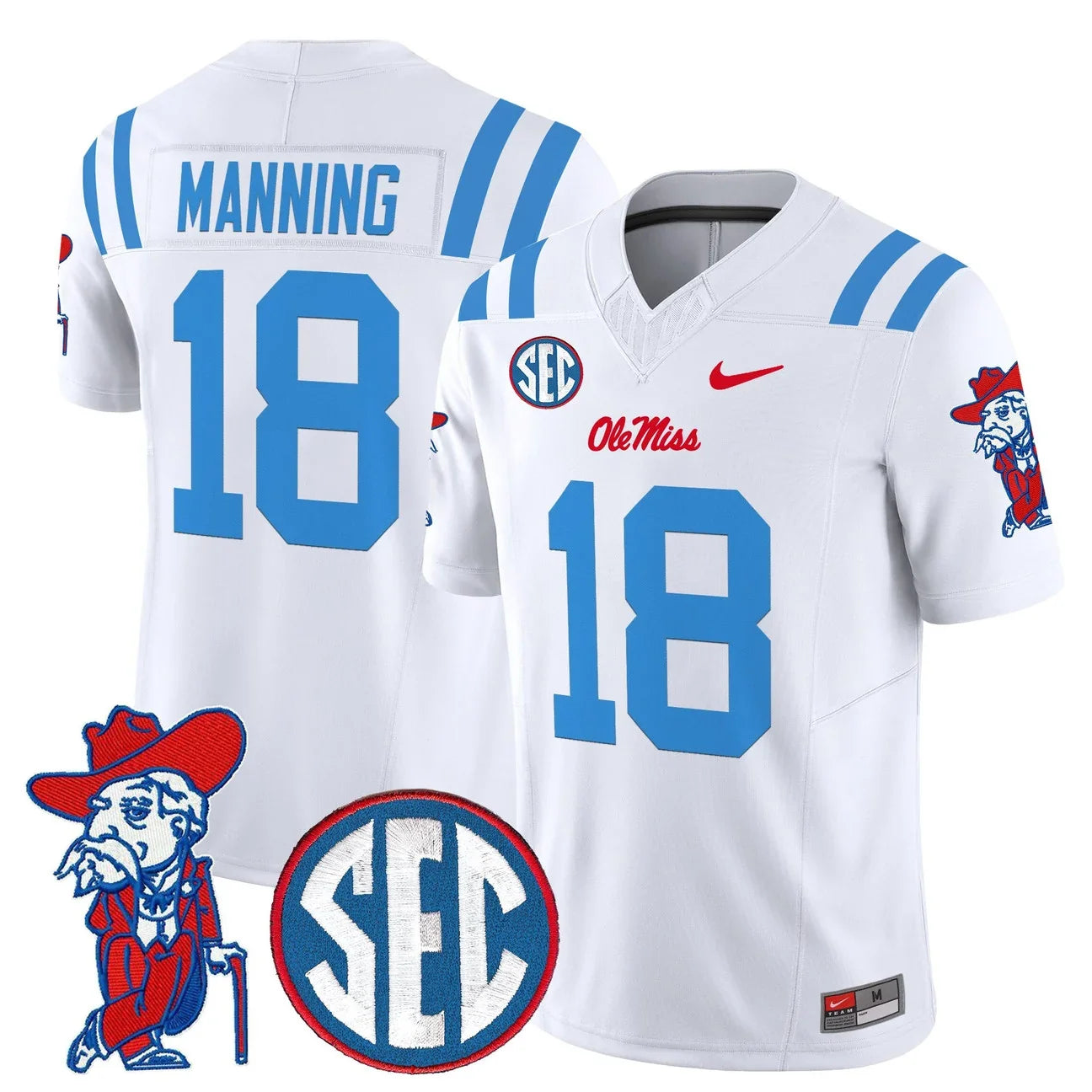 Men's Ole Miss Rebels 2026 Vapor Limited Jersey V2 - All Stitched