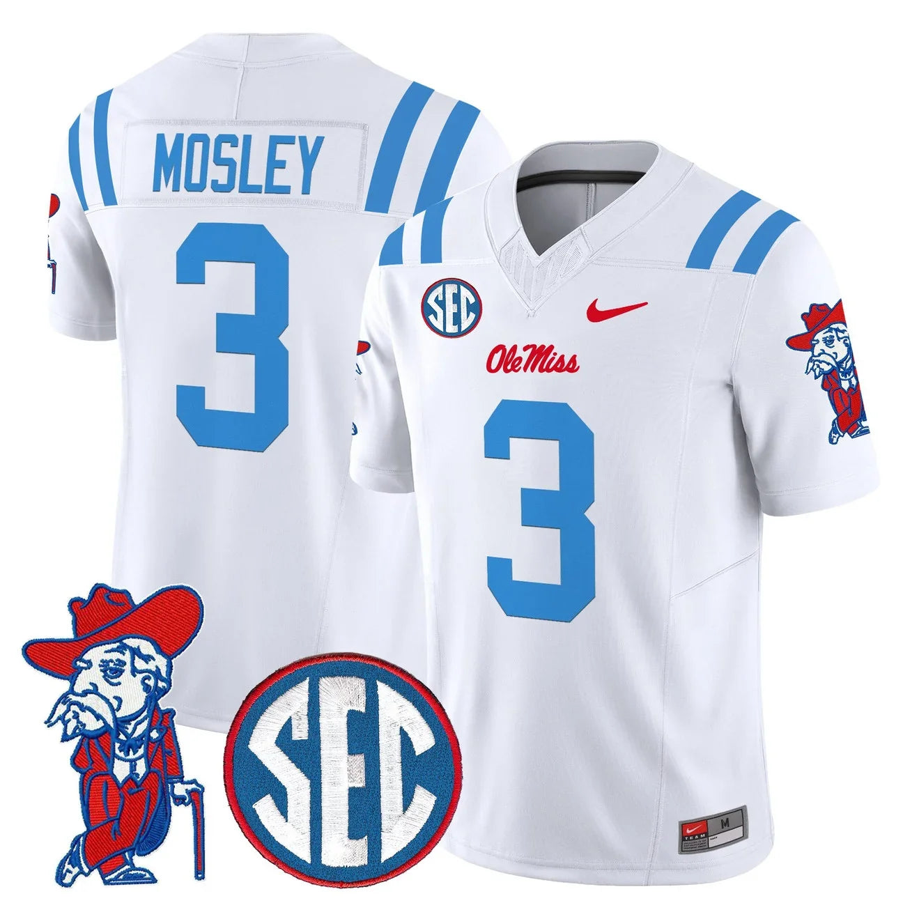 Men's Ole Miss Rebels 2026 Vapor Limited Jersey V2 - All Stitched
