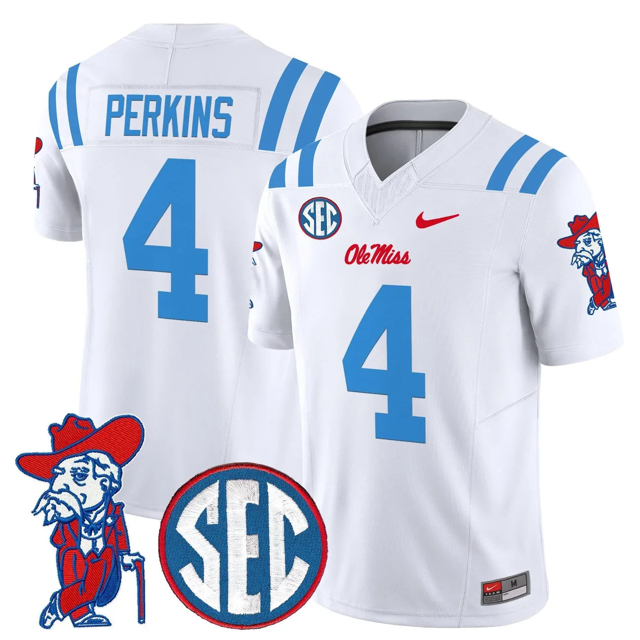 Men's Ole Miss Rebels 2026 Vapor Limited Jersey V2 - All Stitched