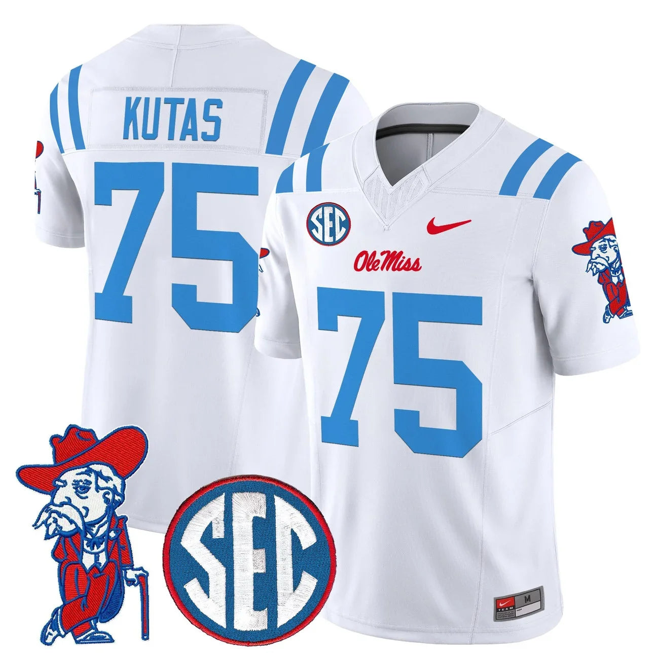 Men's Ole Miss Rebels 2026 Vapor Limited Jersey V2 - All Stitched