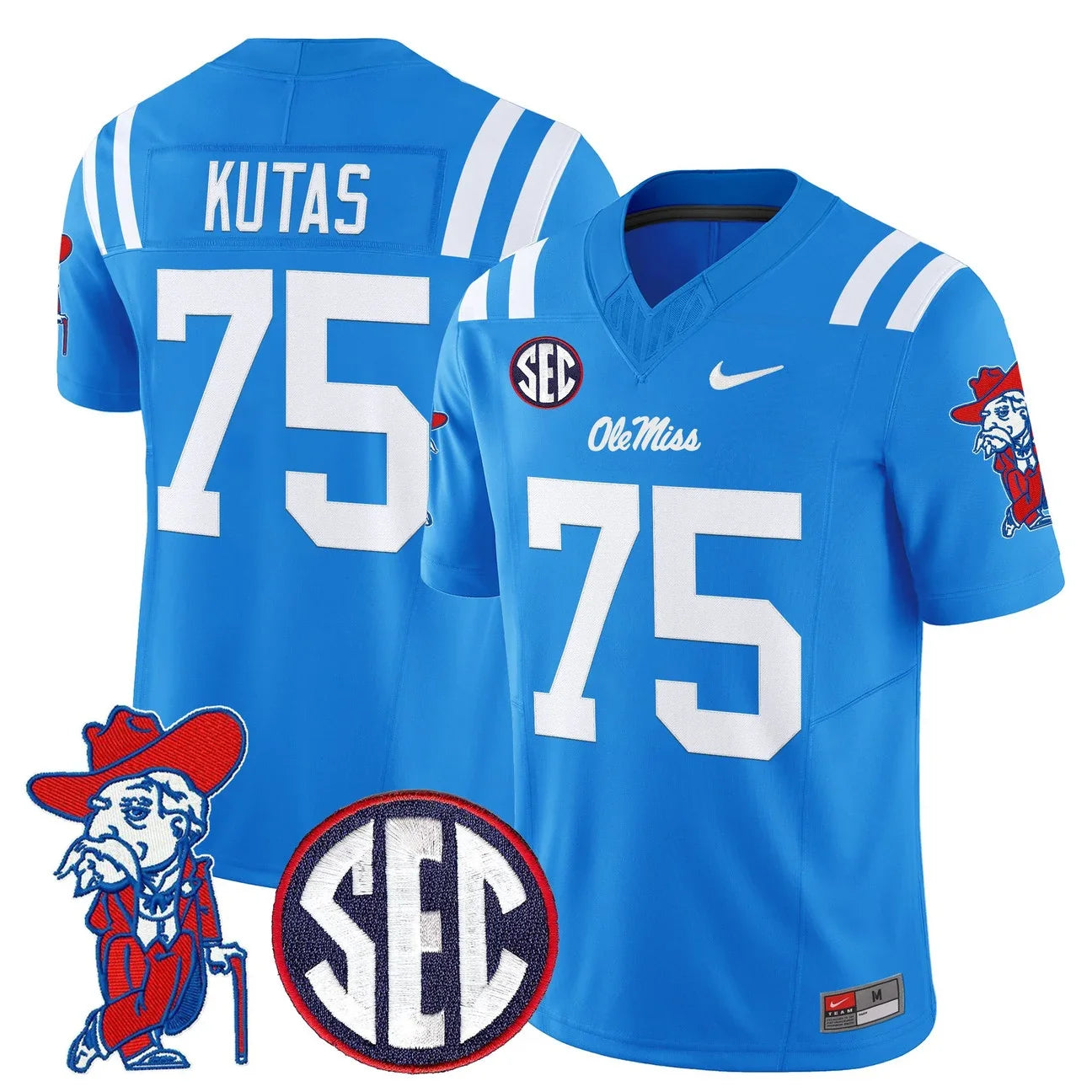 Men's Ole Miss Rebels 2026 Vapor Limited Jersey V2 - All Stitched