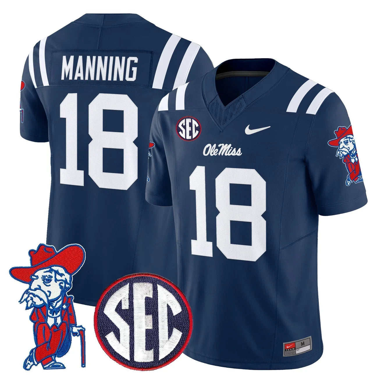 Men's Ole Miss Rebels 2026 Vapor Limited Jersey V2 - All Stitched