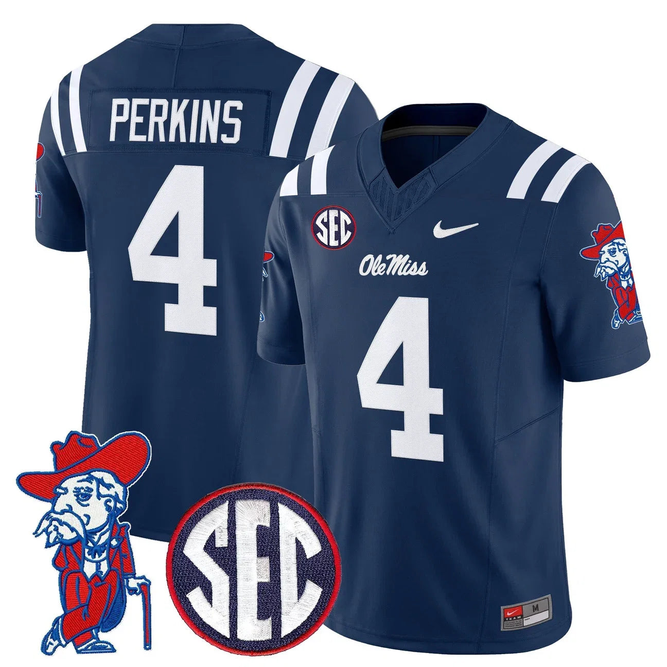 Men's Ole Miss Rebels 2026 Vapor Limited Jersey V2 - All Stitched