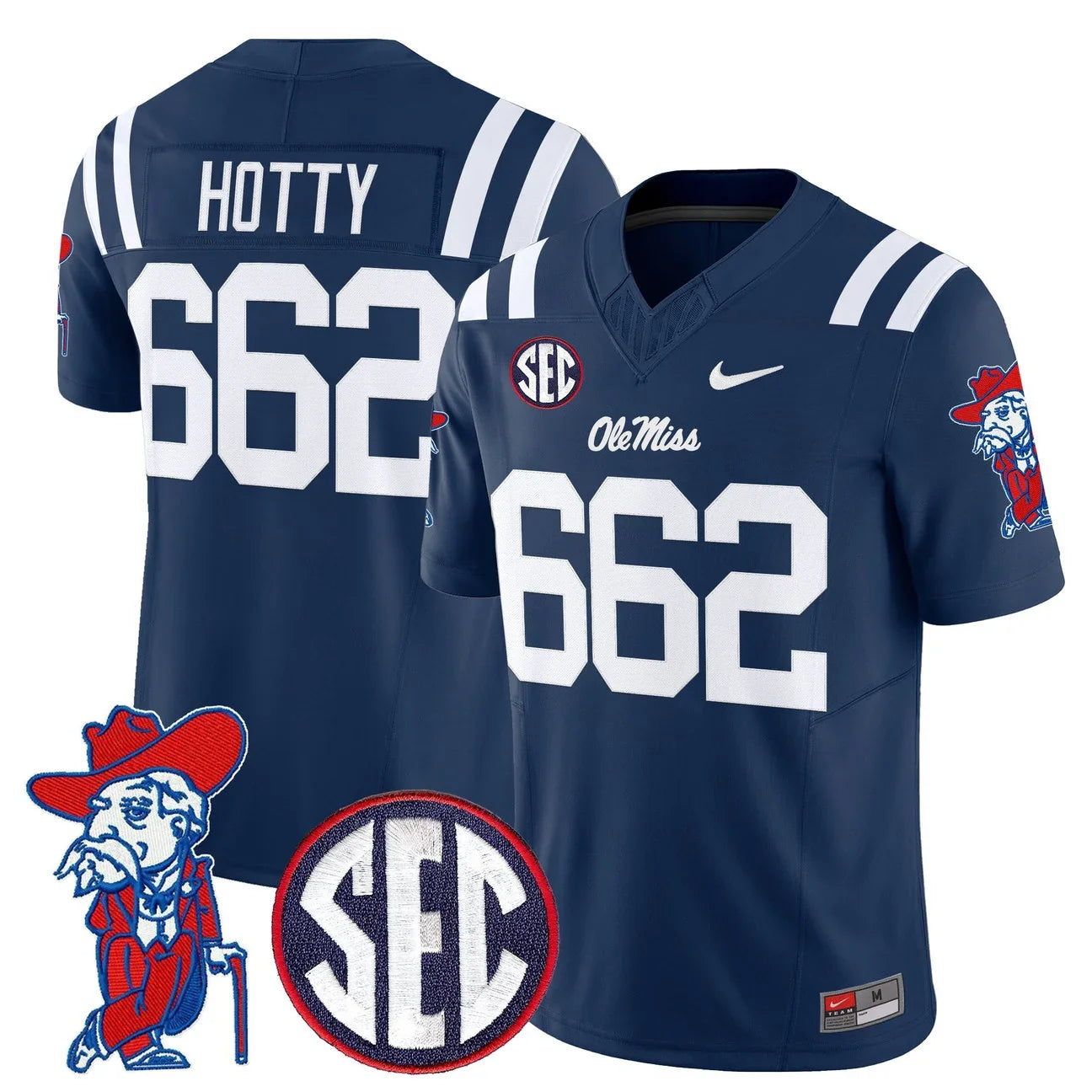 Men's Ole Miss Rebels 2026 Vapor Limited Jersey V2 - All Stitched