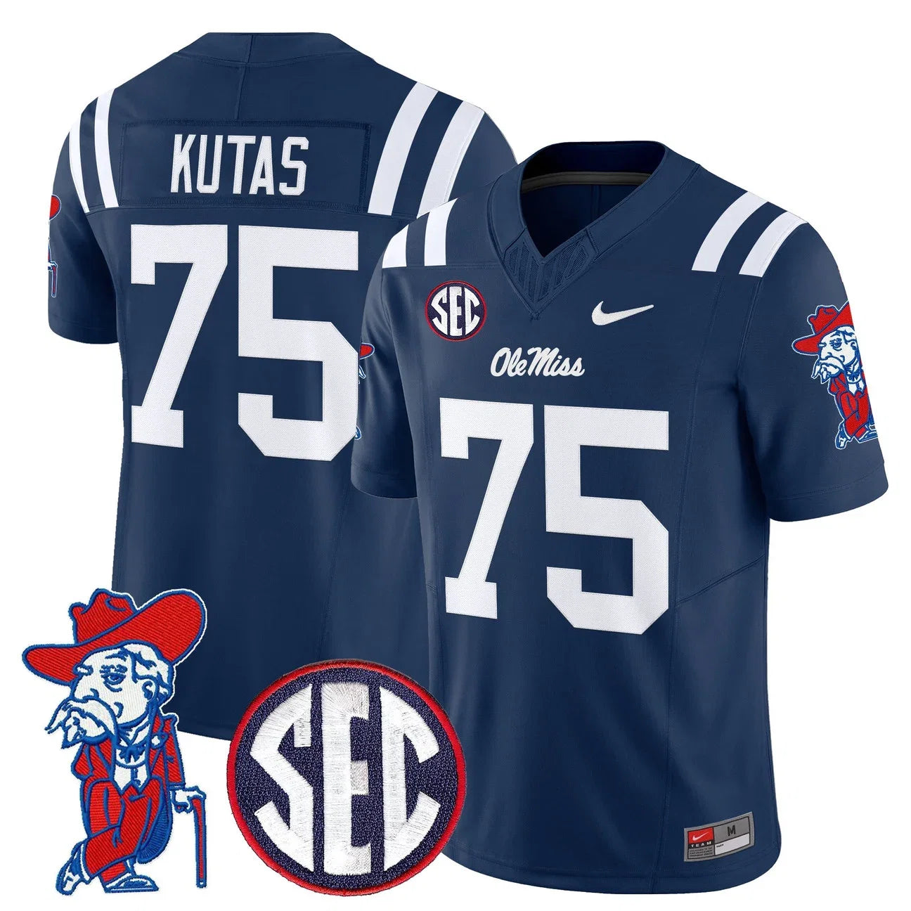 Men's Ole Miss Rebels 2026 Vapor Limited Jersey V2 - All Stitched