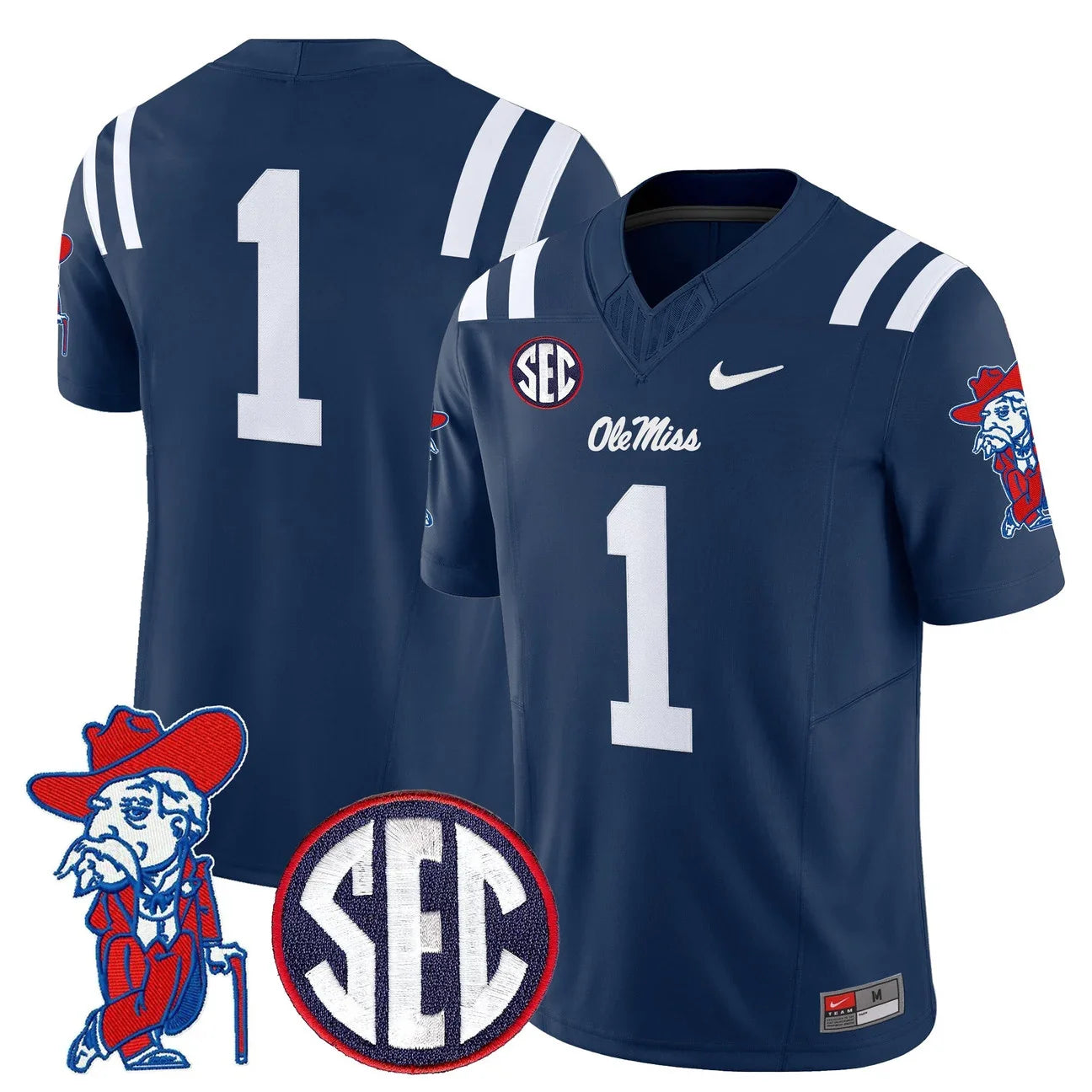 Men's Ole Miss Rebels 2026 Vapor Limited Jersey V2 - All Stitched