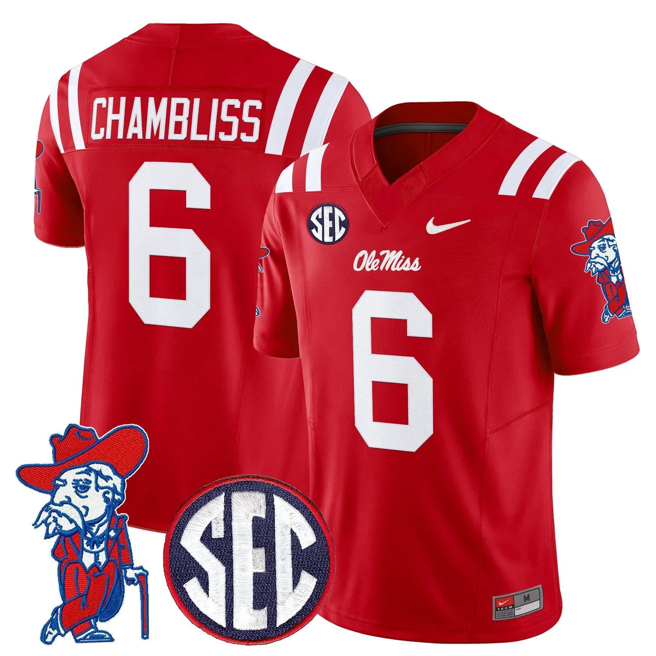 Men's Ole Miss Rebels 2026 Vapor Limited Jersey V2 - All Stitched