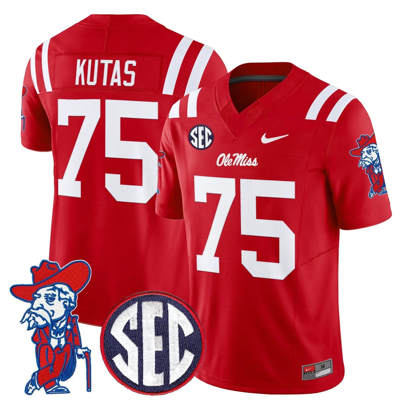 Men's Ole Miss Rebels 2026 Vapor Limited Jersey V2 - All Stitched