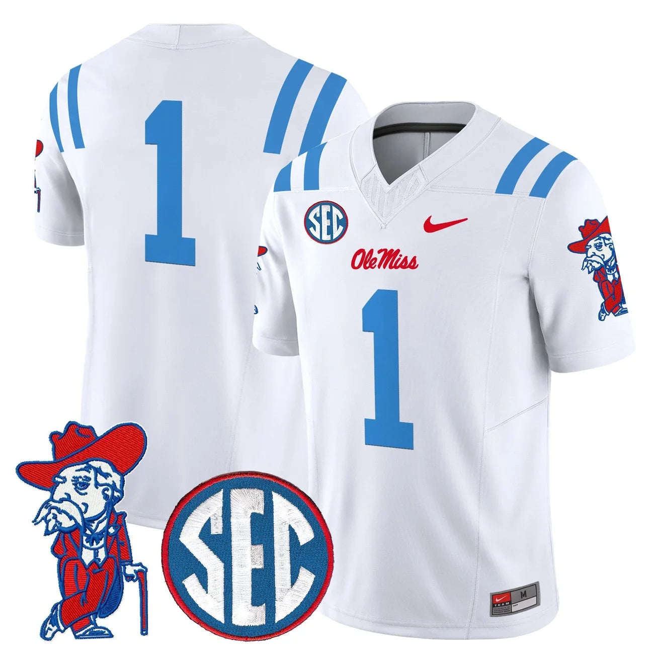 Men's Ole Miss Rebels 2026 Vapor Limited Jersey V2 - All Stitched