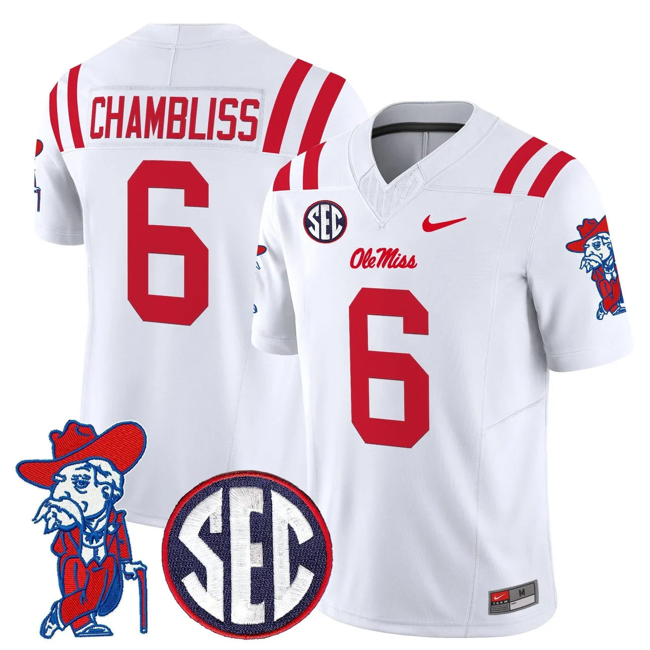 Men's Ole Miss Rebels 2026 Vapor Limited Jersey V2 - All Stitched