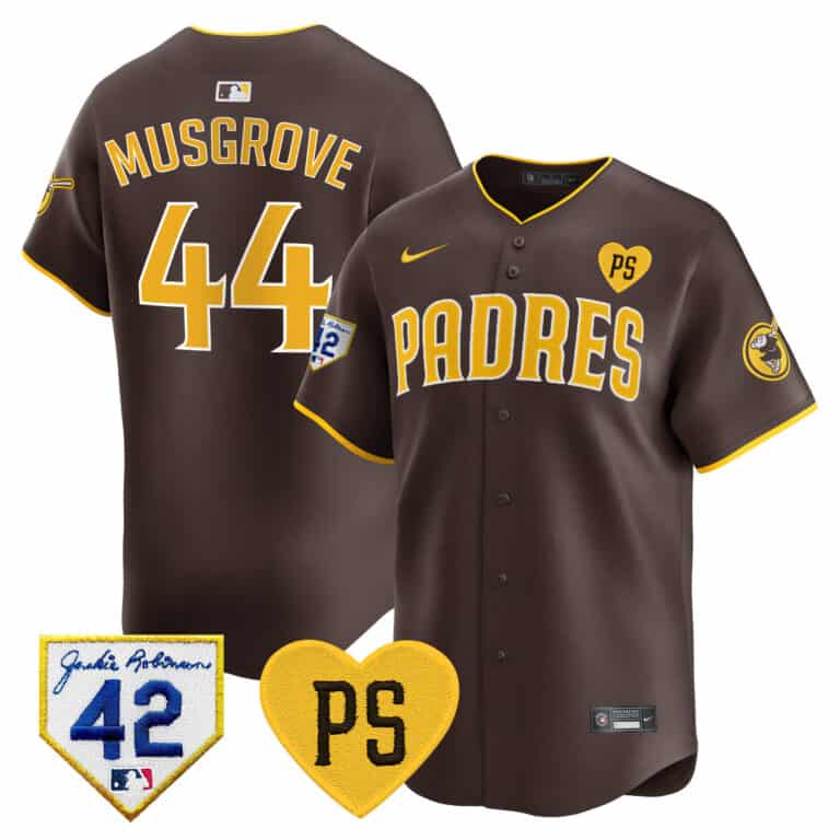 Men’s Padres 2024 “For Peter” & Robinson Patch Vapor Premier Limited Jersey – All Stitched