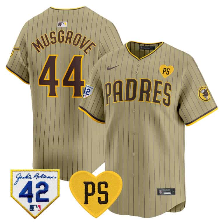 Men’s Padres 2024 “For Peter” & Robinson Patch Vapor Premier Limited Jersey – All Stitched