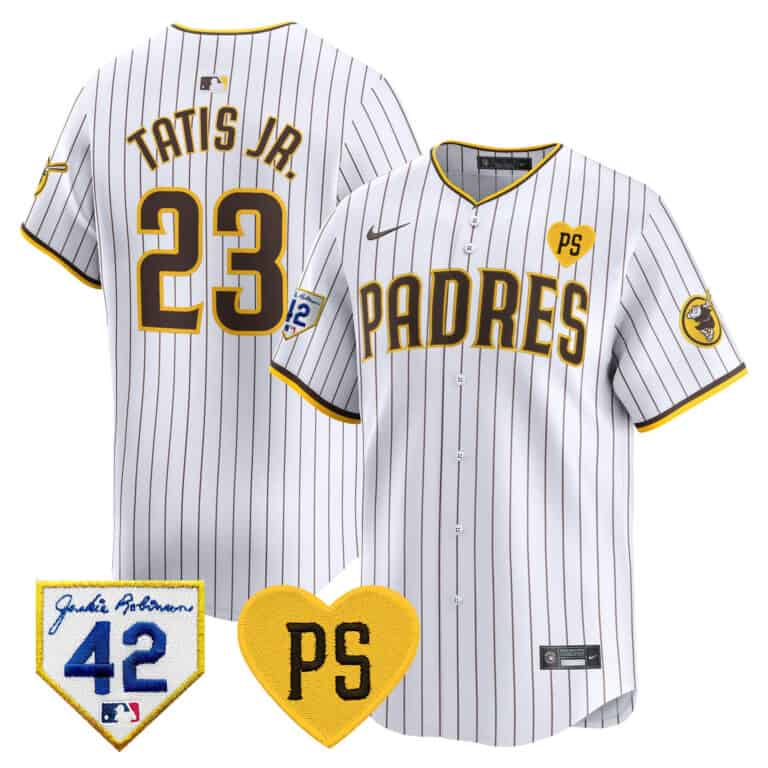 Men’s Padres 2024 “For Peter” & Robinson Patch Vapor Premier Limited Jersey – All Stitched