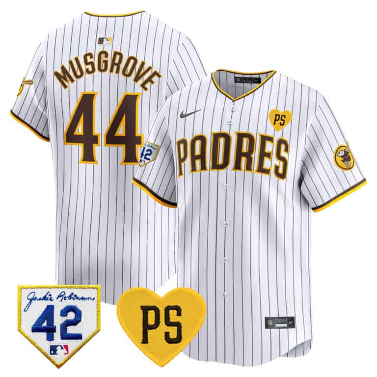 Men’s Padres 2024 “For Peter” & Robinson Patch Vapor Premier Limited Jersey – All Stitched