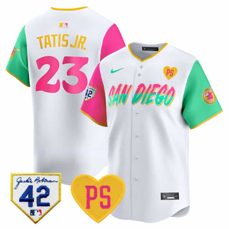 Men’s Padres 2024 “For Peter” & Robinson Patch Vapor Premier Limited Jersey – All Stitched