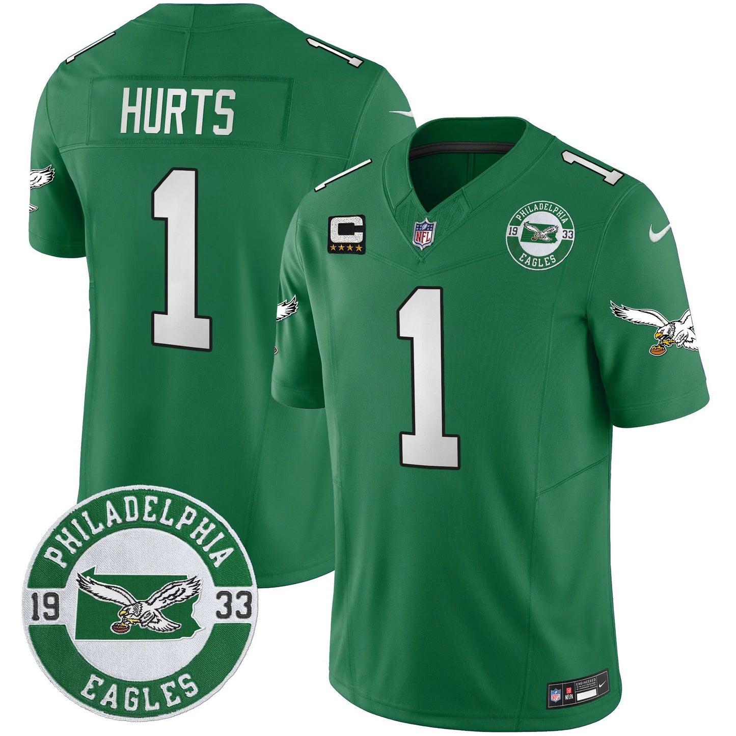 Philadelphia Eagles 2024 Throwback Vapor Limited Jersey