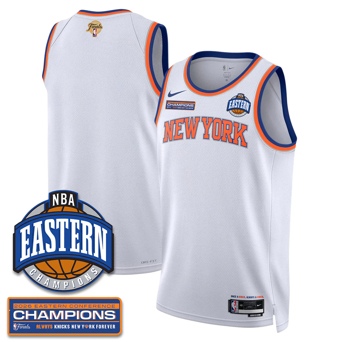 New York Knicks 2026 NBA Eastern Conference Champions Vapor Jersey - Stitched