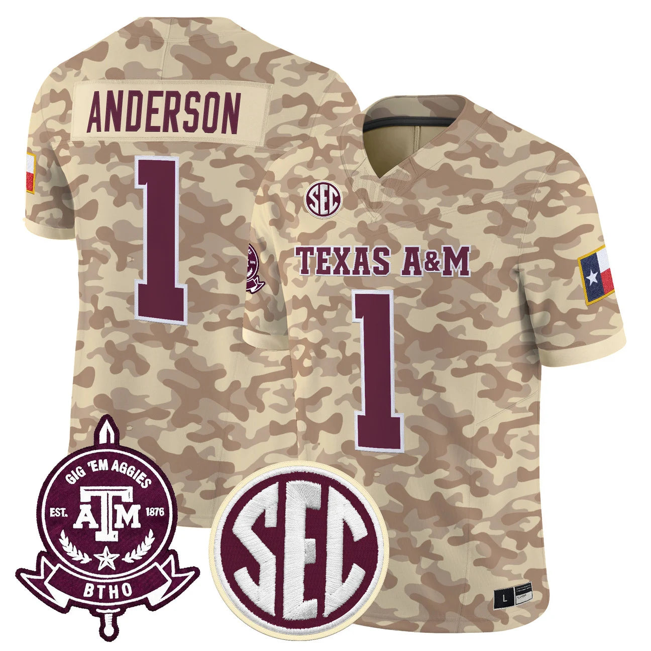 Texas A&M Aggies 2026 'Honor and Support' Vapor Limited Jersey - All Stitched