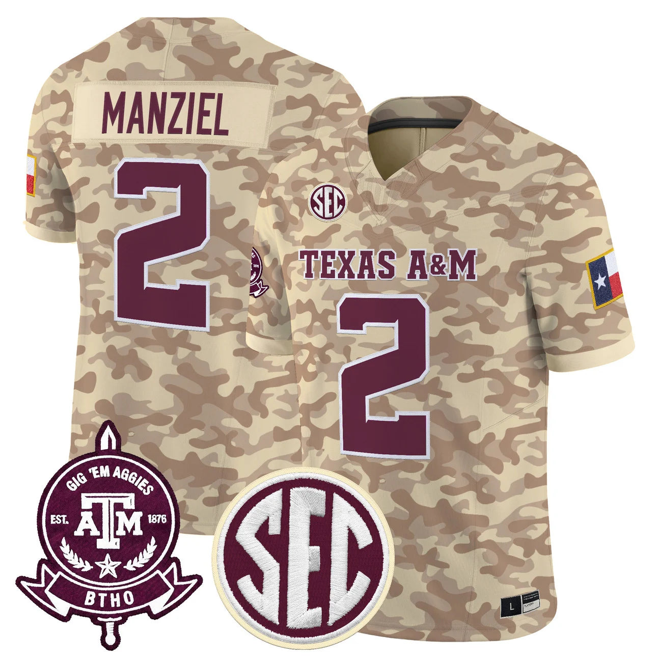 Texas A&M Aggies 2026 'Honor and Support' Vapor Limited Jersey - All Stitched