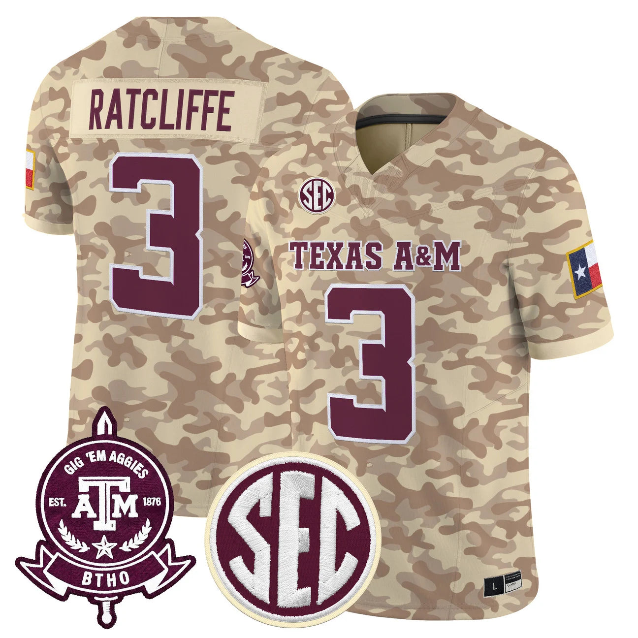 Texas A&M Aggies 2026 'Honor and Support' Vapor Limited Jersey