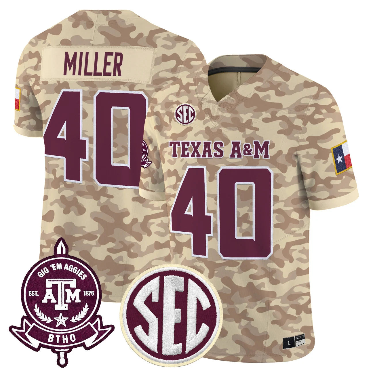 Texas A&M Aggies 2026 'Honor and Support' Vapor Limited Jersey - All Stitched