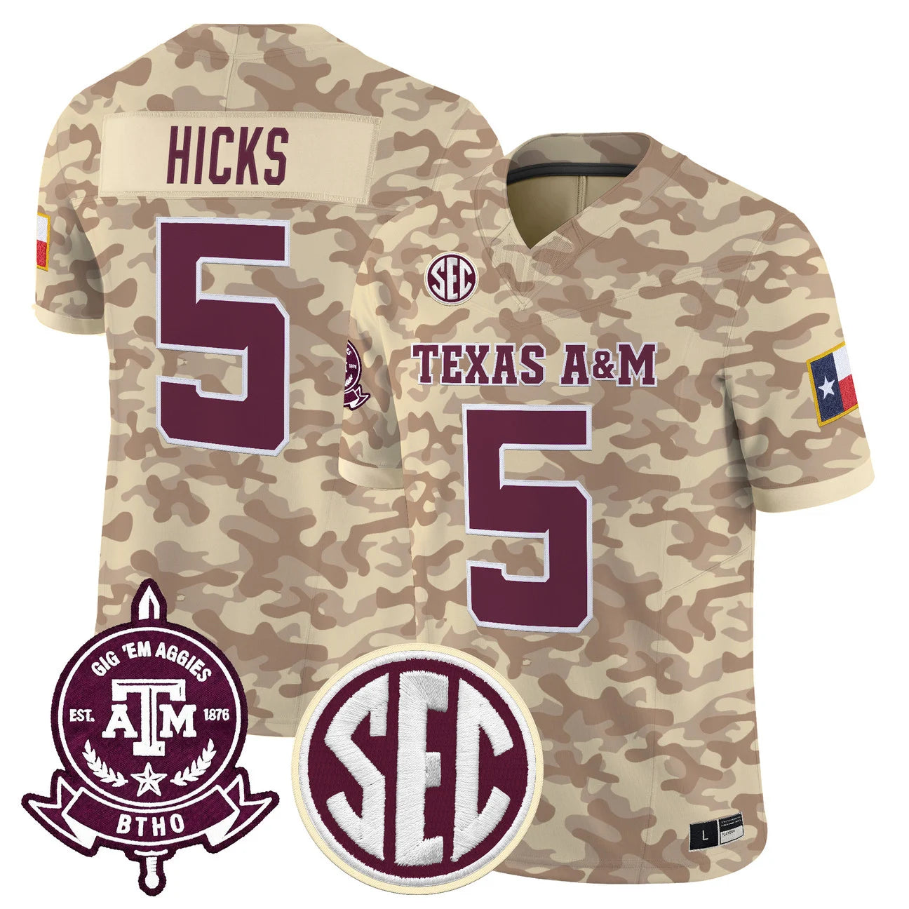 Texas A&M Aggies 2026 'Honor and Support' Vapor Limited Jersey - All Stitched