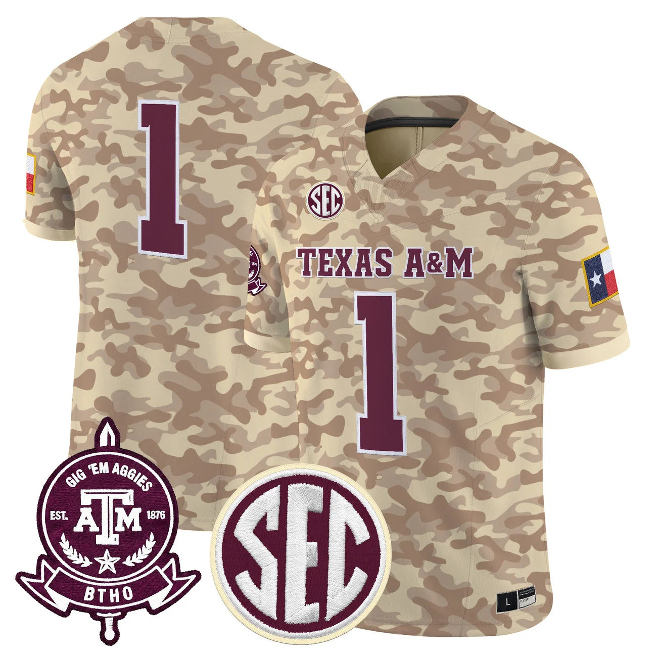 Texas A&M Aggies 2026 'Honor and Support' Vapor Limited Jersey - All Stitched
