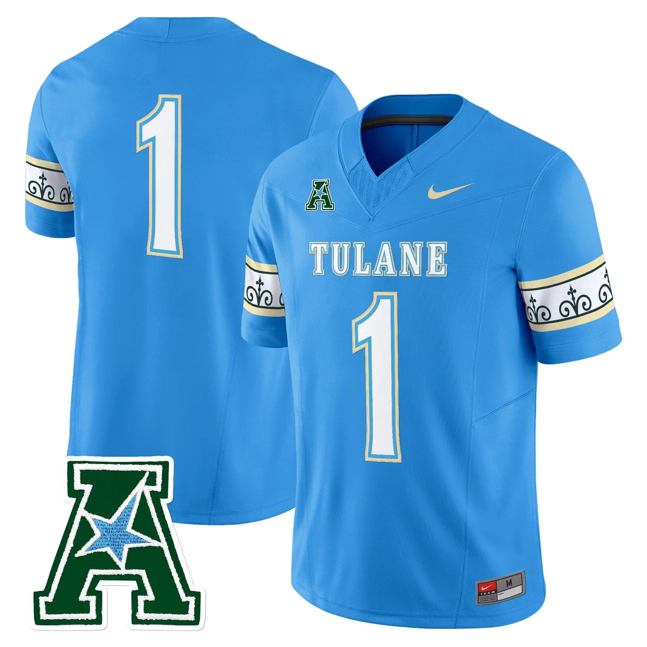 Men's Tulane Green Wave 2025 'City Edition' Vapor Limited Jersey – All Stitched