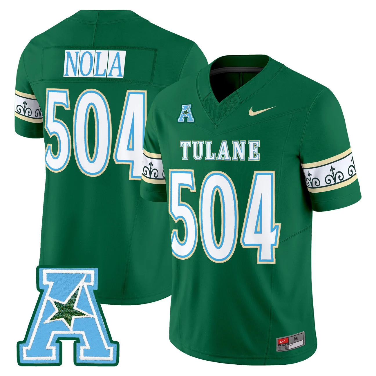 Men's Tulane Green Wave 2025 City Edition Jersey in Green
