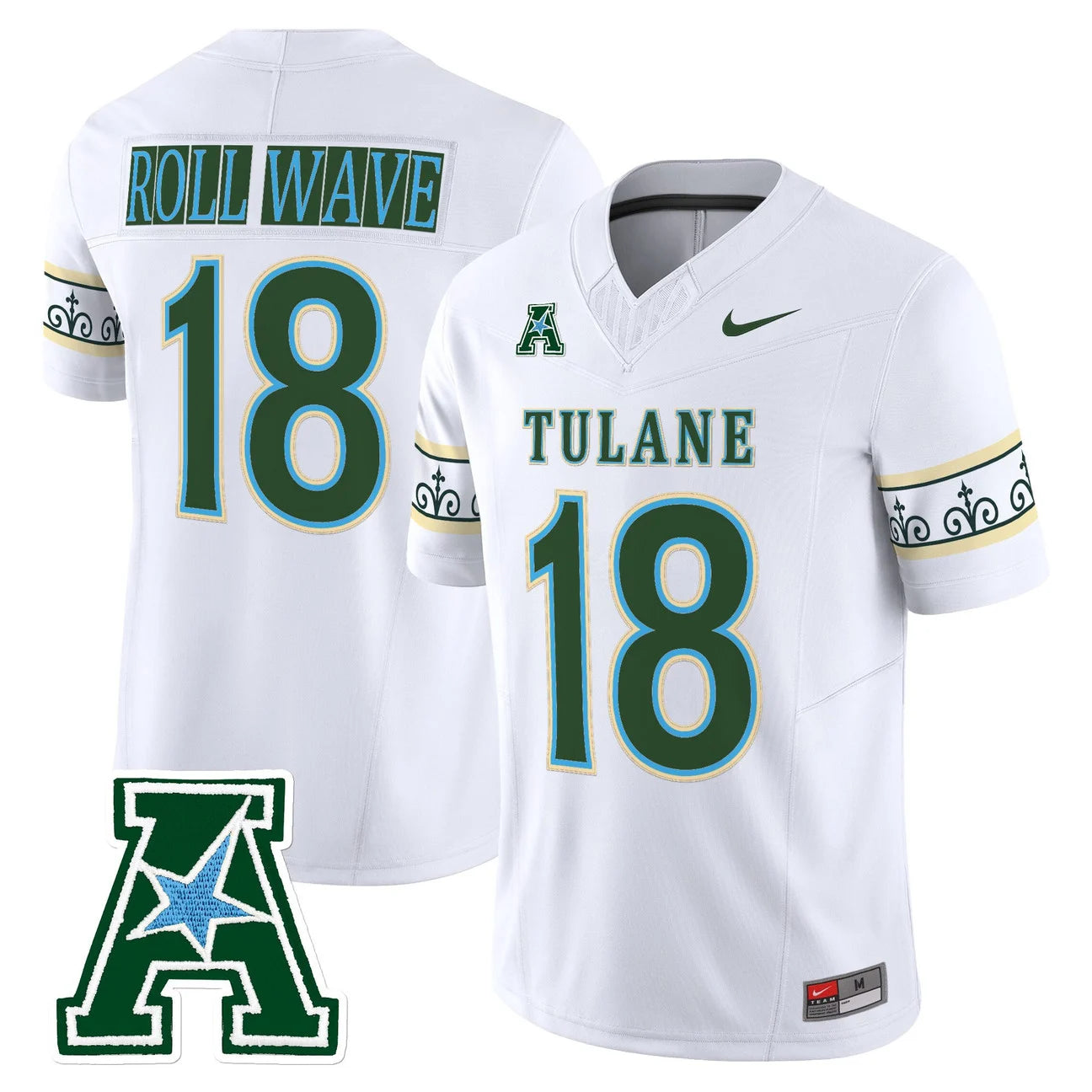 Men's Tulane Green Wave 2025 'City Edition' Vapor Limited Jersey – All Stitched