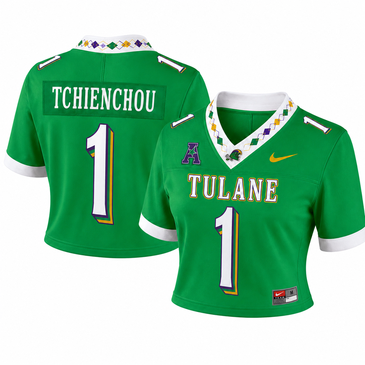 Women's Tulane Green Wave 2026 City Edition Crop Top Jersey - All Stitched
