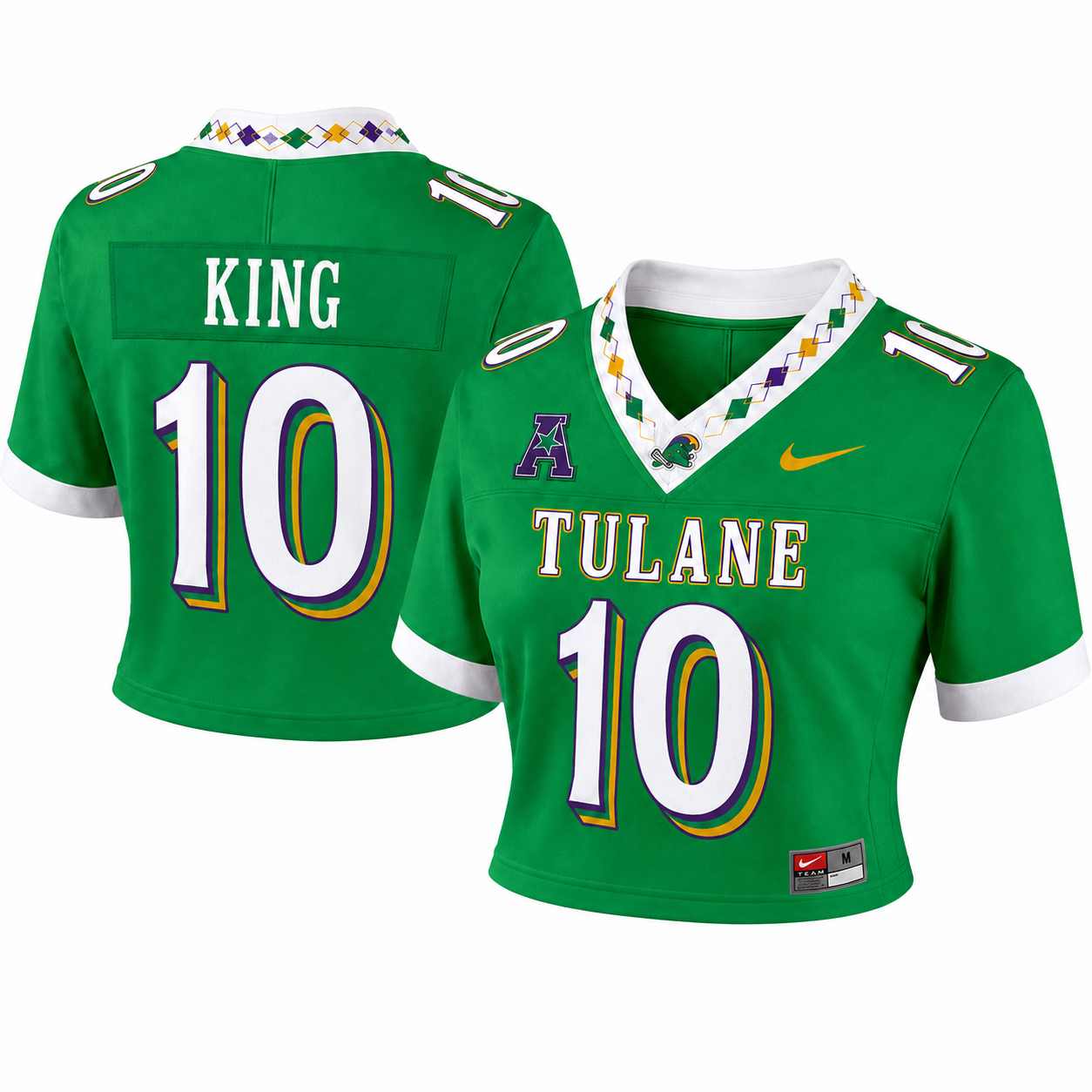 Women's Tulane Green Wave 2026 City Edition Crop Top Jersey - All Stitched