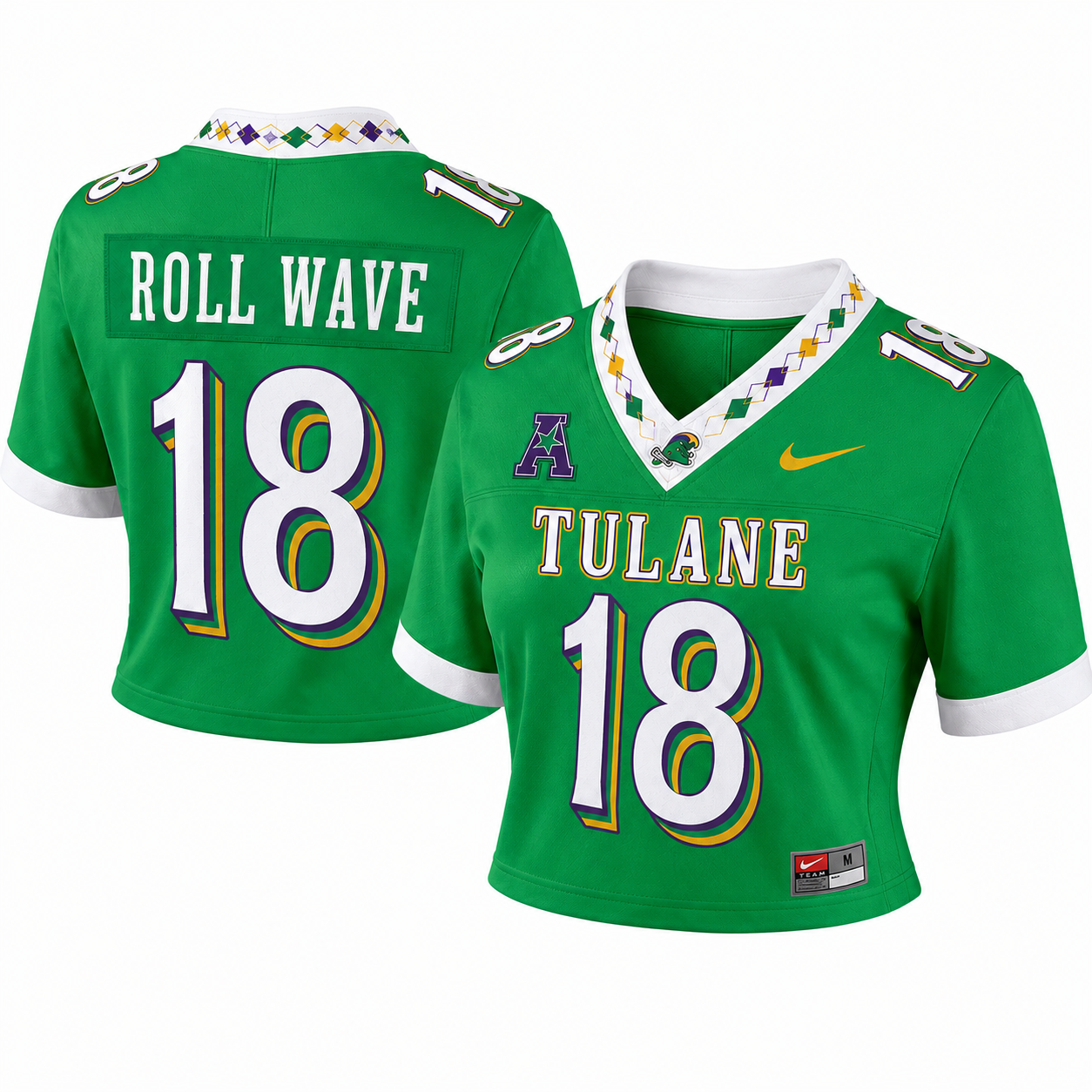 Women's Tulane Green Wave 2026 City Edition Crop Top Jersey - Coieh
