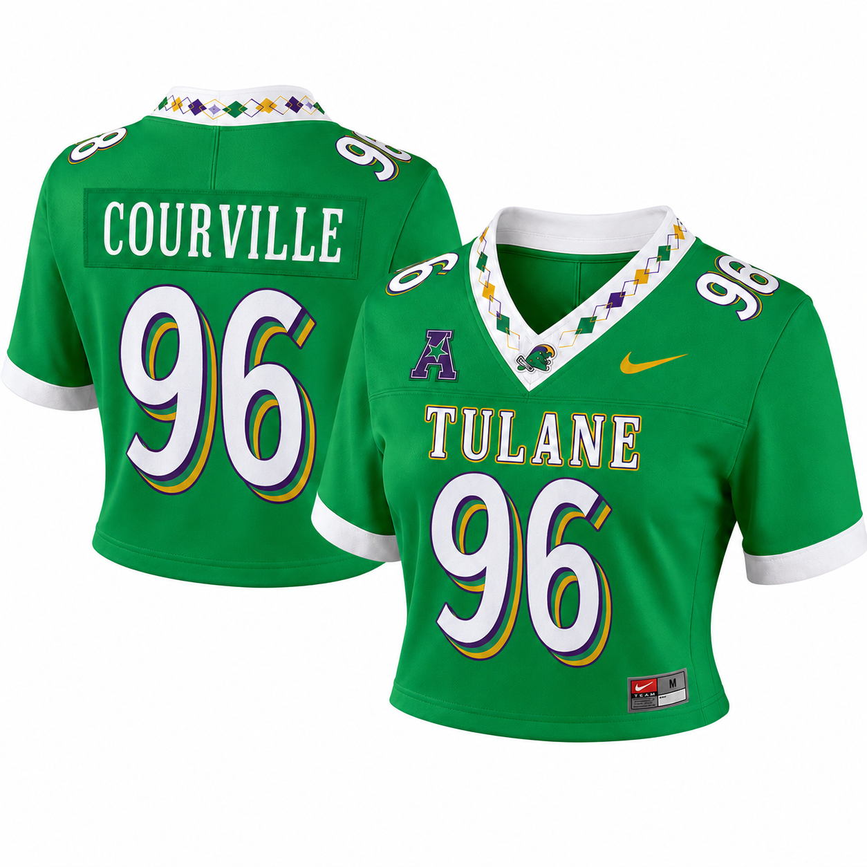 Women's Tulane Green Wave 2026 City Edition Crop Top Jersey - All Stitched