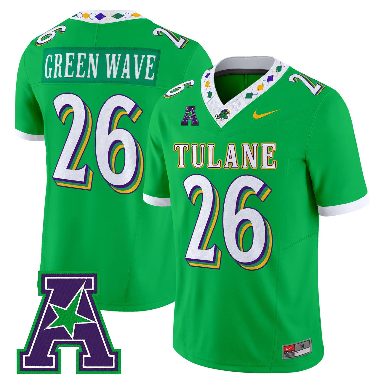 Tulane Green Wave 2026 'City Edition' Vapor Limited Jersey – All Stitched