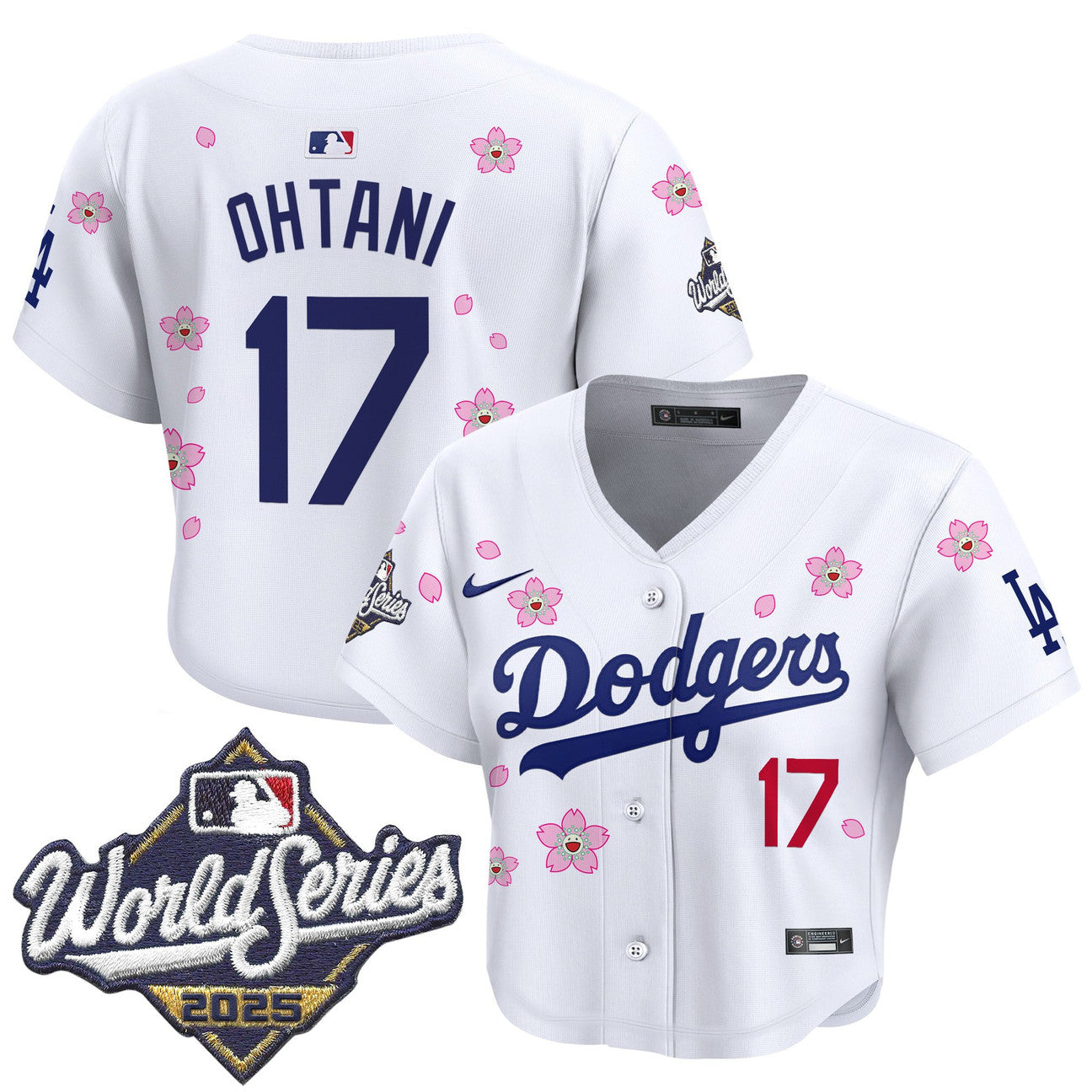 Women's Dodgers 2025 World Series Tokyo Series Crop Top Jersey