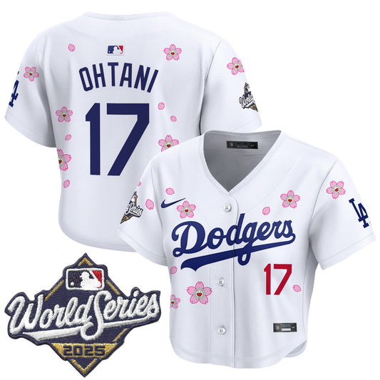 Women's Dodgers 2025 World Series Tokyo Series Crop Top Jersey