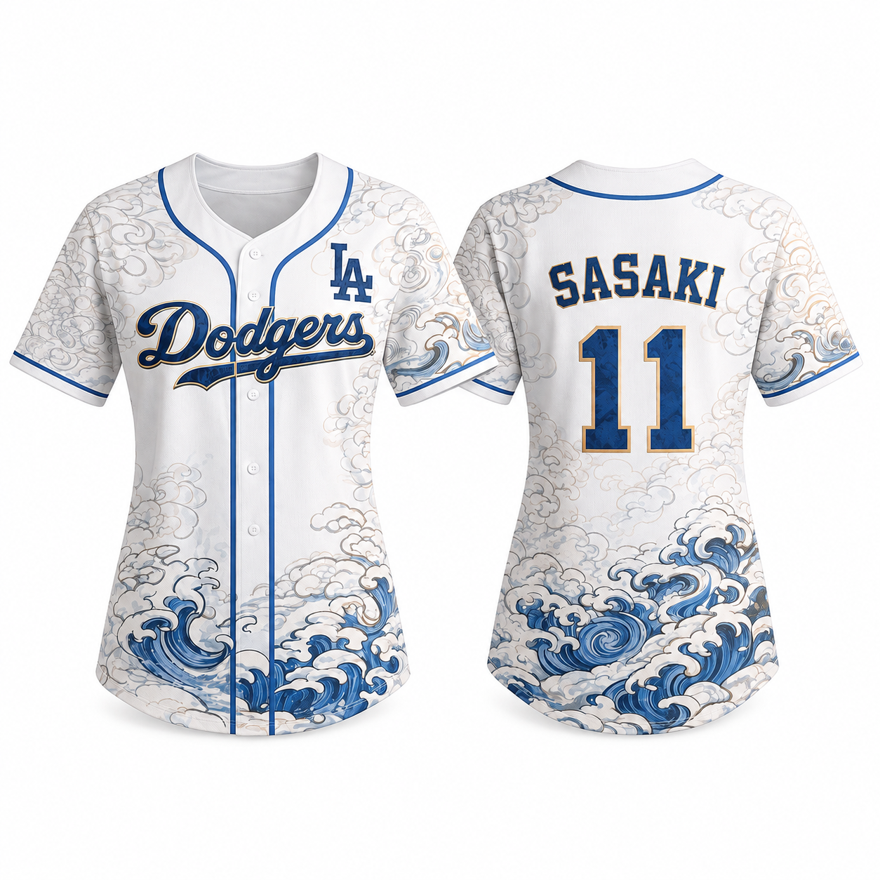 Women's Los Angeles Wave Heritage Stitched Baseball Jersey