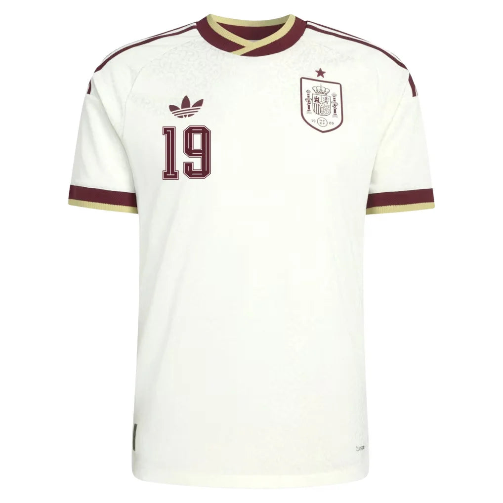 Lamine Yamal 19 Spain National Team 2026 Away Jersey – White, Men – Jersey Teams